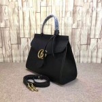 Gucci GG Marmont leather top handle bag black 421890