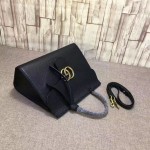 Gucci GG Marmont leather top handle bag black 421890