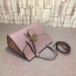 Gucci GG Marmont leather top handle bag nude pink 421890