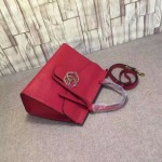 Gucci GG Marmont leather top handle bag red 421890