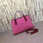 Gucci Soho leather top handle bag fuchsia-red 431571