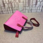 Gucci Soho leather top handle bag fuchsia-red 431571