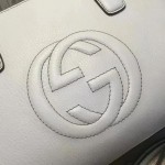 Gucci Soho leather top handle bag white 431571