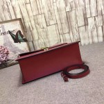 Gucci Sylvie leather top handle bag red 431665