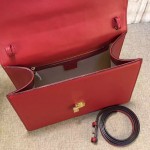 Gucci Sylvie leather top handle bag red 431665