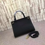 Gucci GG Marmont leather top handle mini bag black 442622