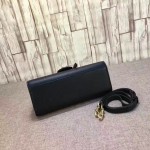 Gucci GG Marmont leather top handle mini bag black 442622