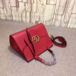 Gucci GG Marmont leather top handle mini bag red 442622