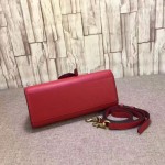 Gucci GG Marmont leather top handle mini bag red 442622