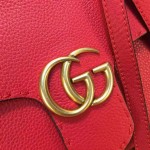 Gucci GG Marmont leather top handle mini bag red 442622