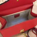 Gucci GG Marmont leather top handle mini bag red 442622