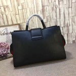 Gucci Dionysus leather top handle bag black 444167