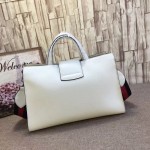 Gucci Dionysus leather top handle bag white 444167