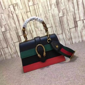 Gucci Dionysus leather top handle bag multicolor black 448075