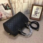 Gucci Signature top handle bag black 453573