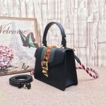 Gucci Sylvie leather mini bag black 470270