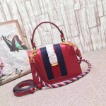 Gucci Sylvie leather mini bag red 470270