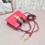 Gucci Sylvie leather mini bag red 470270