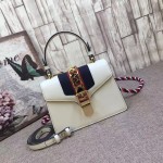 Gucci Sylvie leather mini bag white 470270