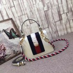 Gucci Sylvie leather mini bag white 470270