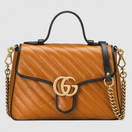 Gucci GG Marmont small top handle bag  498110-2266