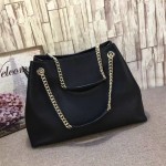 Gucci Soho leather shoulder bag black 308982