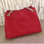 Gucci Soho leather shoulder bag red 308982