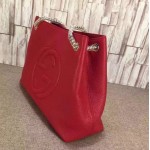 Gucci Soho leather shoulder bag red 308982