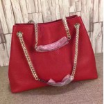 Gucci Soho leather shoulder bag red 308982