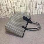 Reversible Gucci leather tote black leather 368568