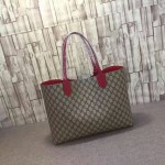 Reversible Gucci leather tote red leather 368568