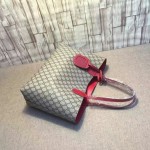 Reversible Gucci leather tote red leather 368568