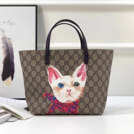 Children's GG supreme cat tote 410812-8595