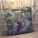 Gucci xl GG floral print tote bird 414476