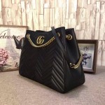 Gucci GG Marmont matelassé shoulder bag black 453569