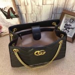 Gucci GG Marmont matelassé shoulder bag black 453569