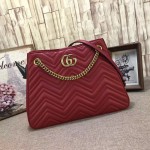 Gucci GG Marmont matelassé shoulder bag red 453569