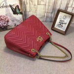 Gucci GG Marmont matelassé shoulder bag red 453569