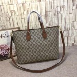 Gucci GG Supreme tote brown 453705