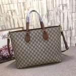 Gucci GG Supreme tote brown 453705