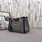 Gucci Padlock small GG shoulder bag black 498156