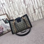 Gucci Padlock small GG shoulder bag black 498156