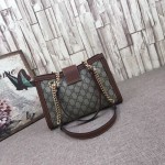 Gucci Padlock small GG shoulder bag brown 498156