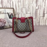 Gucci Padlock small GG shoulder bag red 498156