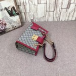 Gucci Padlock small GG shoulder bag red 498156