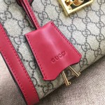 Gucci Padlock small GG shoulder bag red 498156