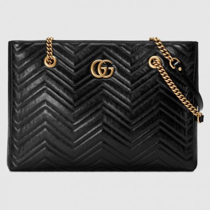 Gucci GG Marmont matelassé medium tote black 524578