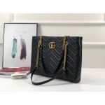 Gucci GG Marmont matelassé medium tote black 524578