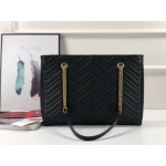 Gucci GG Marmont matelassé medium tote black 524578