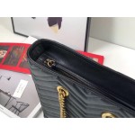 Gucci GG Marmont matelassé medium tote black 524578